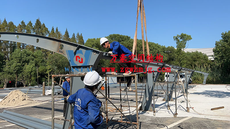 寧波大學(xué)北大門停車場遮陽棚改造提升工程
