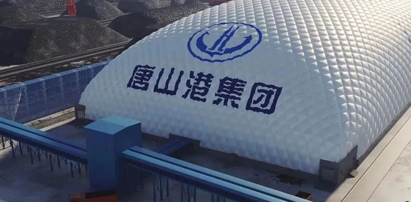 1130米，這個充氣膜有些長