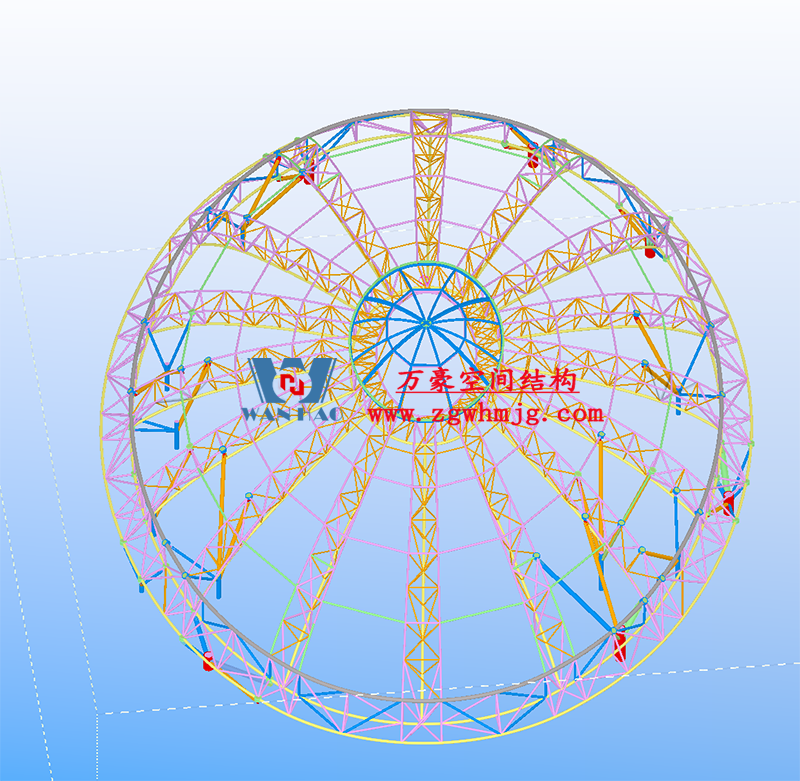 萬豪2022第12標(biāo)-明宇廣場6號(hào)地塊商業(yè)（萬達(dá)廣場）改造項(xiàng)目鋼膜結(jié)構(gòu)ETFE蓋頂天幕工程
