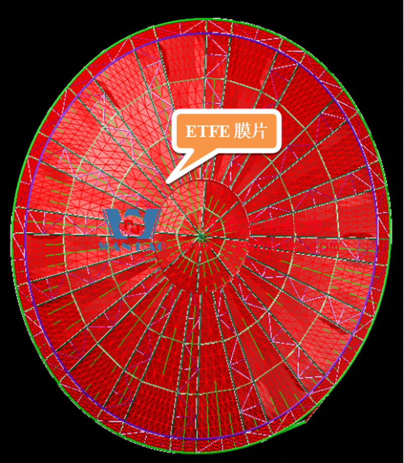 明宇廣場(chǎng)6號(hào)地塊商業(yè)（萬達(dá)廣場(chǎng)）改造項(xiàng)目鋼膜結(jié)構(gòu)ETFE蓋頂天幕工程進(jìn)入鋼結(jié)構(gòu)吊裝階段