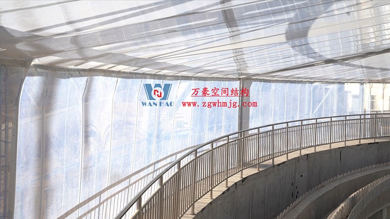 格爾木工業(yè)園ETFE膜結構污水池加蓋工程