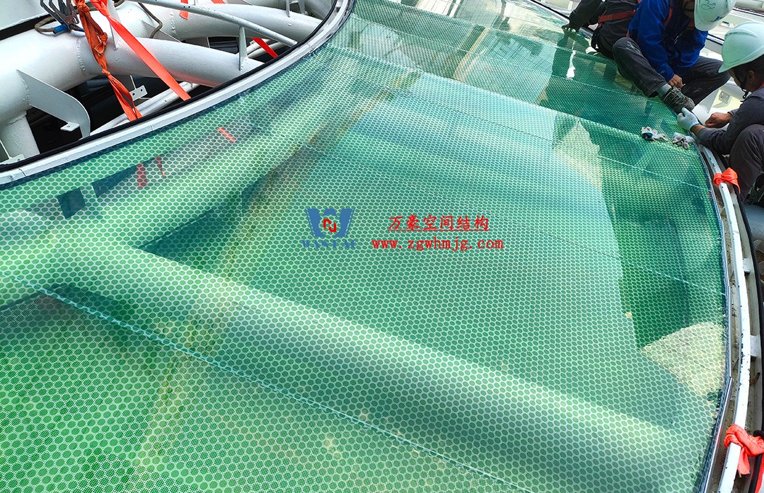 萬(wàn)豪—杭州博多森谷ETFE氣枕連廊天幕項(xiàng)目迎來新進(jìn)展