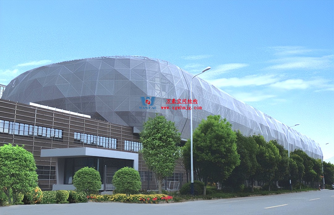 有骨骼、有皮膚的PTFE膜結(jié)構(gòu)建筑