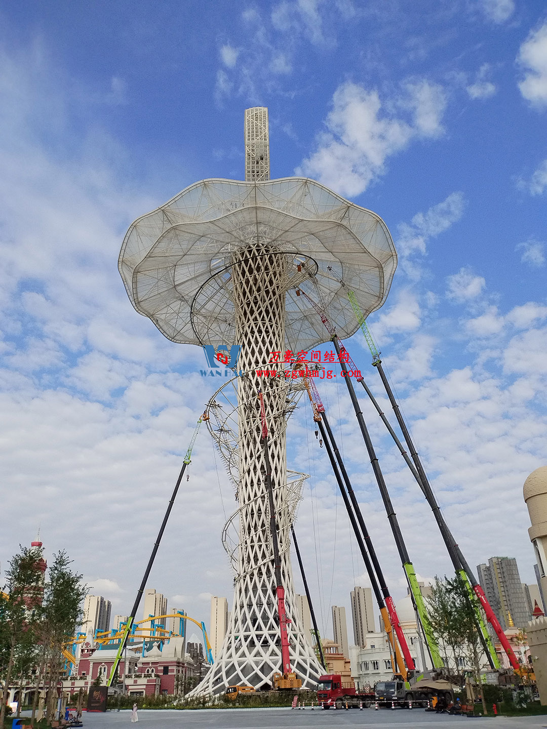 ETFE膜結(jié)構(gòu)地標(biāo)塔—以愛之名，點(diǎn)亮絲路歡樂世界