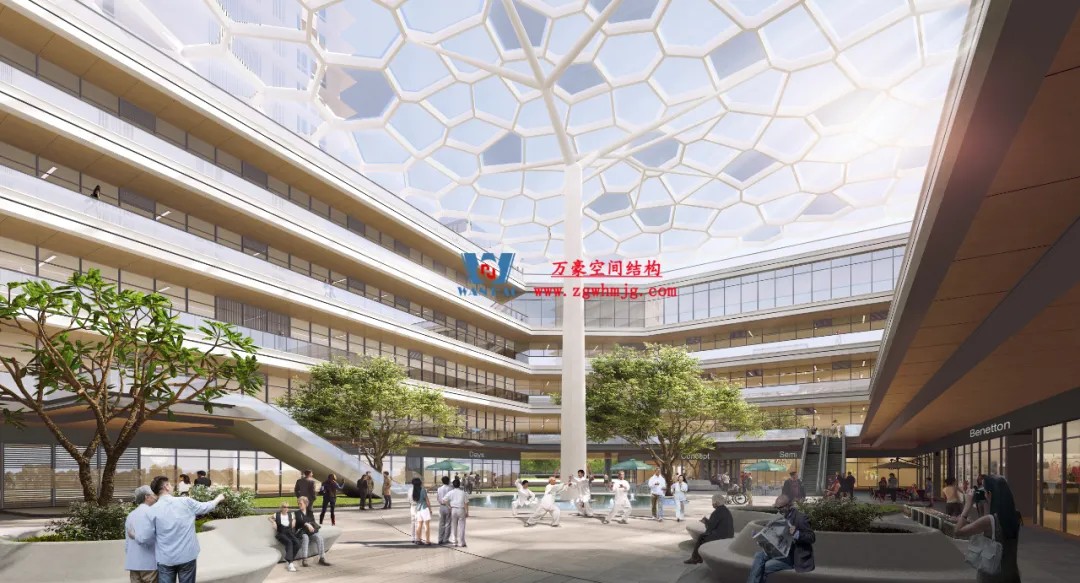 科幻巨幕降臨安吉！湖州安吉鋼結(jié)構(gòu)天幕重塑城市天際線